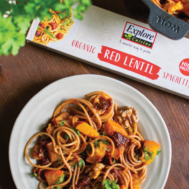 Red Lentil Pumpkin Pasta &ndash; ExploreCuisine