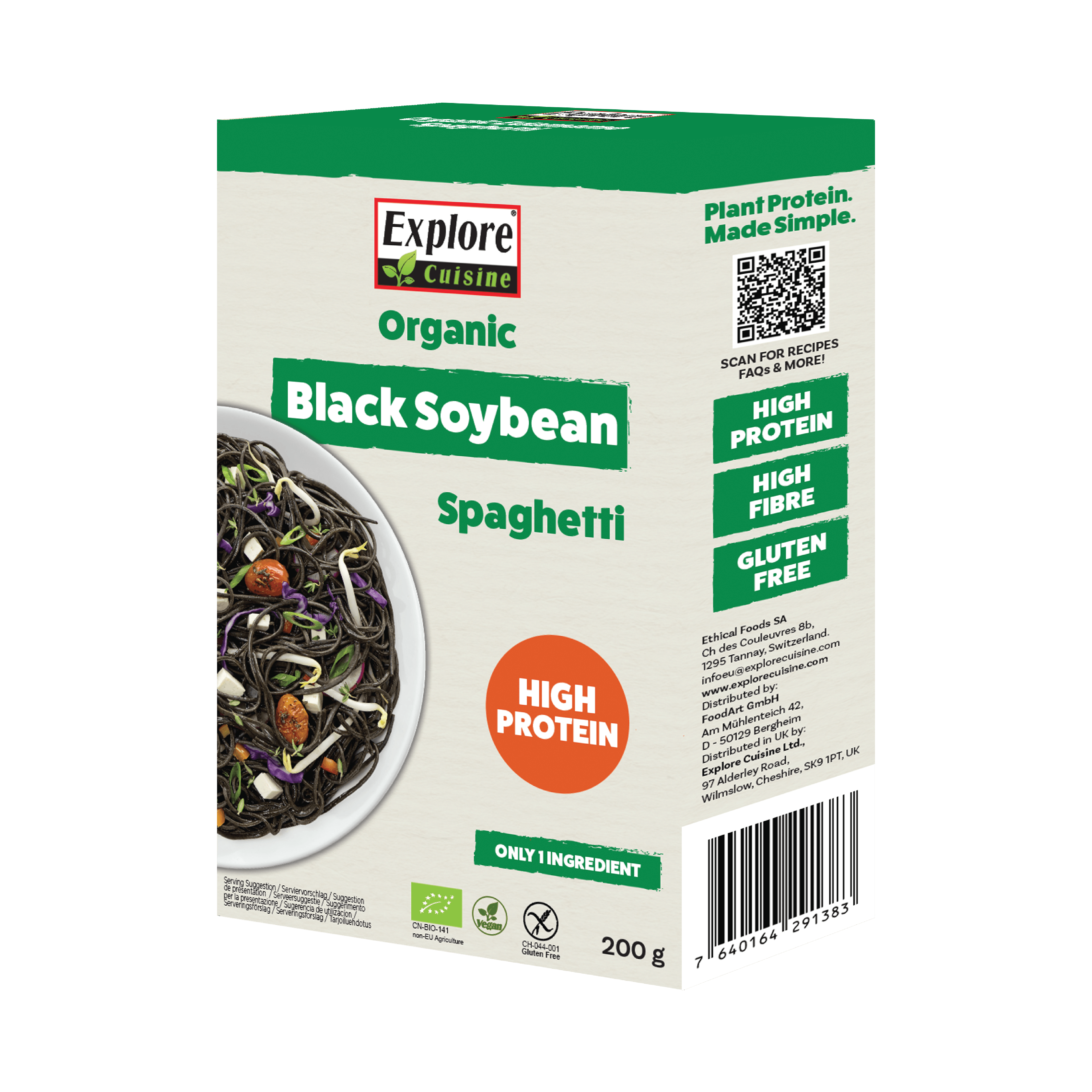 Organic Black Soybean Spaghetti – ExploreCuisine