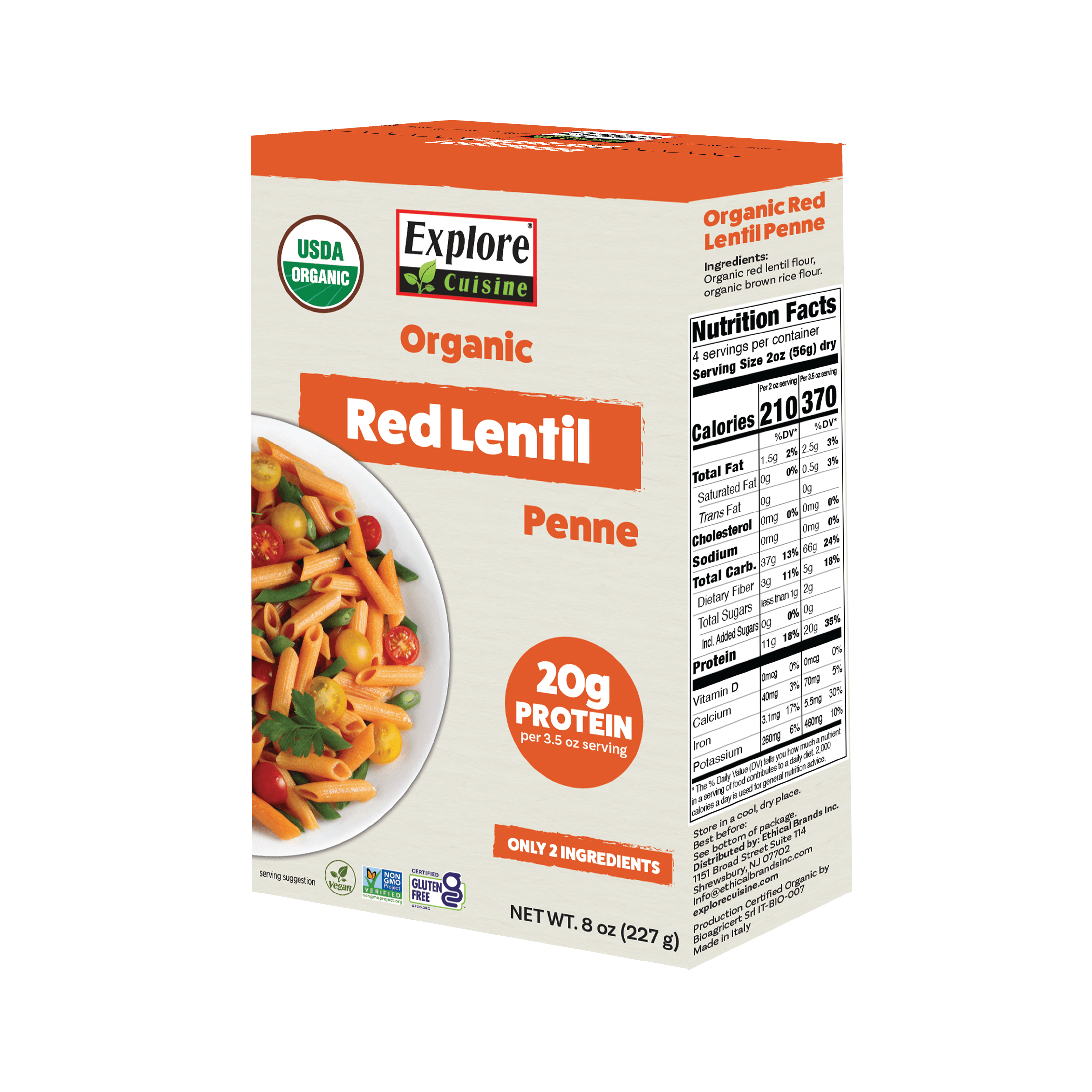 Red Lentil Penne – Gluten-Free Family Pasta | Explore Cuisine