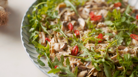 Fettuccine crémeuse aux champignons