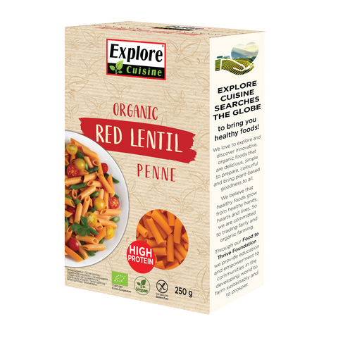 Bio Penne aus Roten Linsen