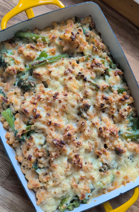 Protein-Packed Red Lentil Pasta Bake