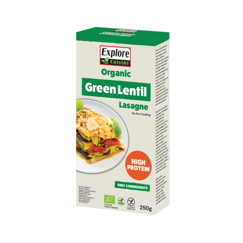 Bio Lasagne aus Grünen Linsen