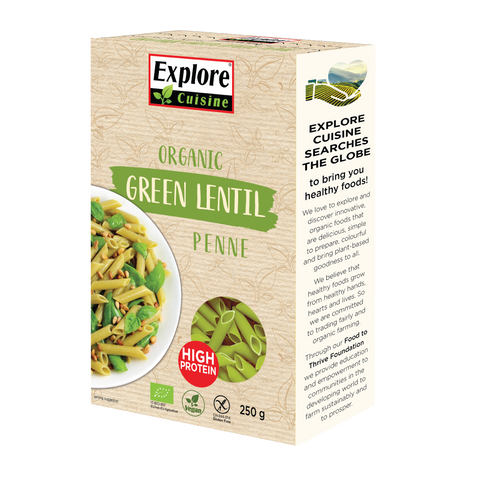 Organic Green Lentil Penne
