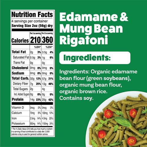 Edamame & Mung Bean Rigatoni