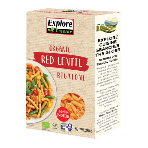 Organic Red Lentil Rigatoni