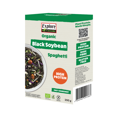 Bio Spaghetti aus Schwarzen Sojabohnen