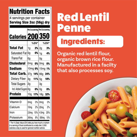 Red Lentil Penne