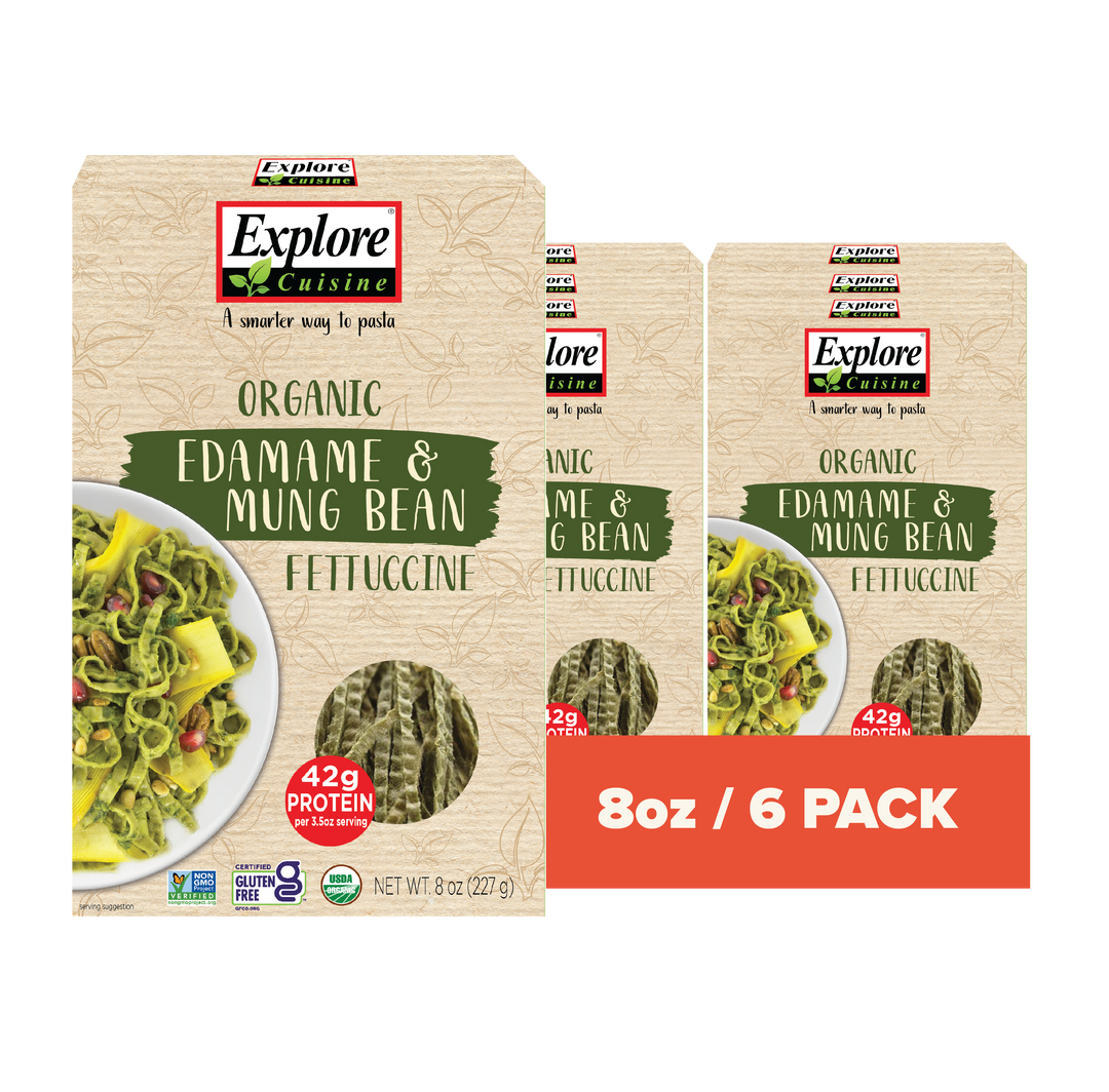 Edamame & Mung Bean Fettuccine ExploreCuisine